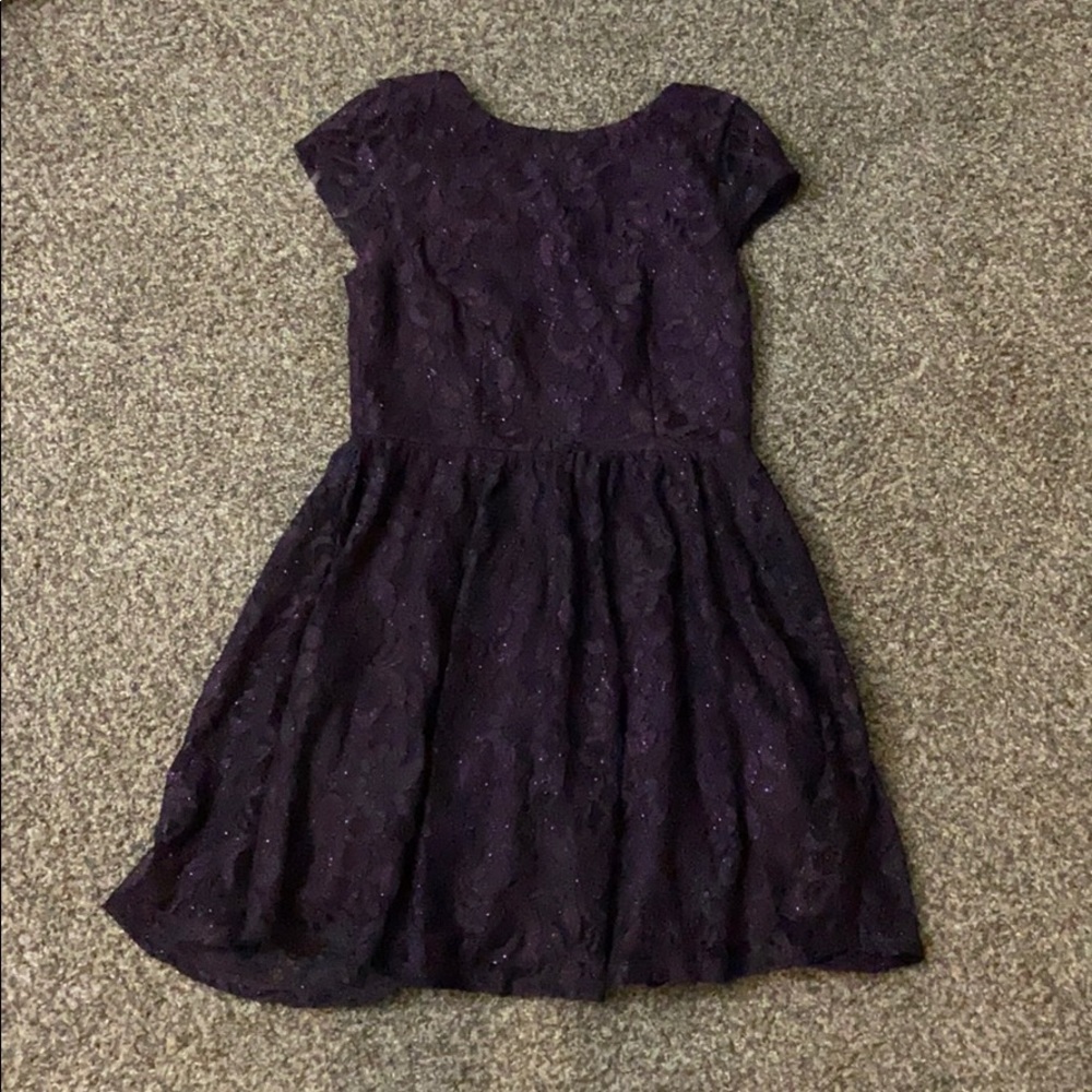 Sparky Dark Purple Homecoming Dress